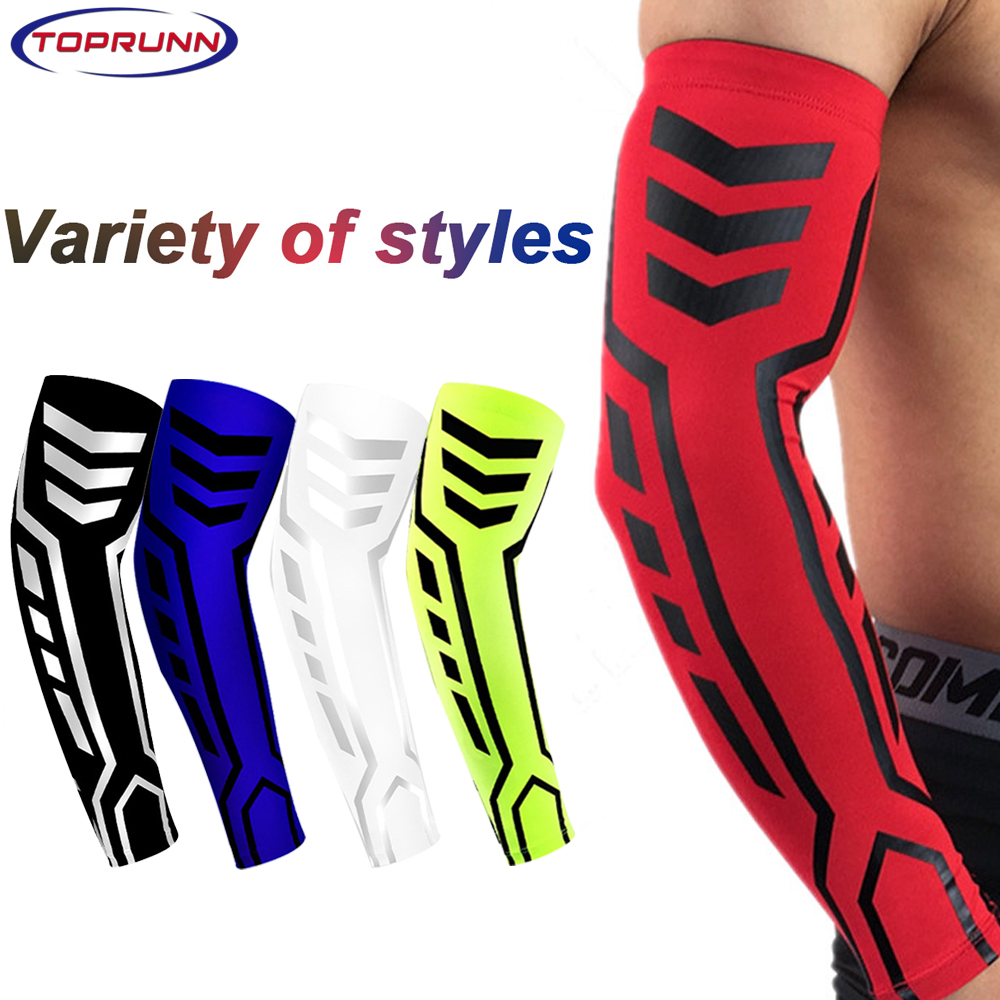 Cycling Protective Gear - TopRunn 1PCS Sports Compression Arm Sleeves-Athletic&Shooting