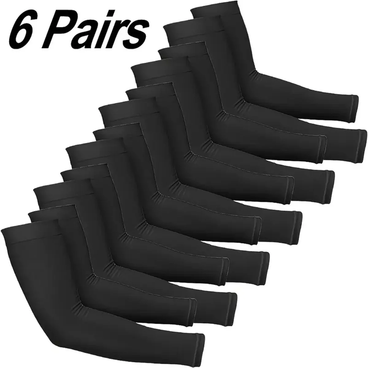 Cycling Protective Gear - KKJOY 6 Pairs Unisex Cooling Arm