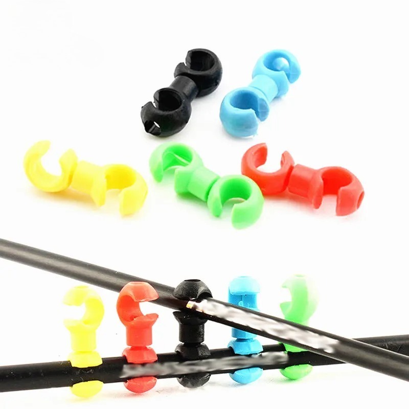 Cycling Gear Guide - Rotatable MTB Brake Cable Clips -
