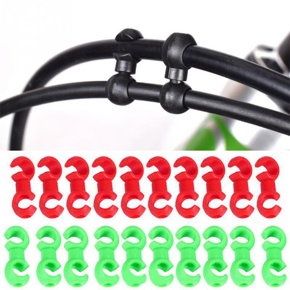 Cycling Gear Guide - 10pcs Bicycle Cable Clip Bicycle Shift
