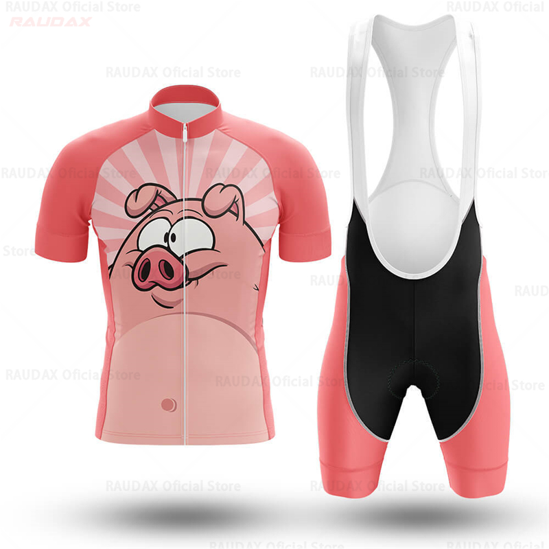 Men's Funny Pig Cartoon Anime  - огляд і ціна Cycling Gear Lycra
